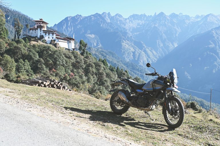 Whether you join us for Dragon’s Path, Dzongs & High Passes, or the full Tour of the Dragon, the Royal Enfield Himalayan 450 is the foundation of a carefully designed, fully supported Bhutan motorcycle tour.